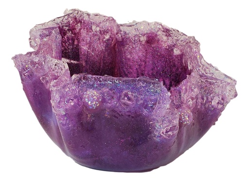 [RB18028] "Purple Glamour" Resin Vase/Bowl