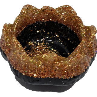 [RB18029-V] Black & Gold Votive Candle Holder
