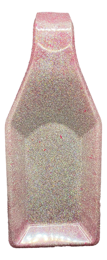 [18219194] Square Spoon Rest Deep Pink Glitter