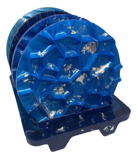 [RC18316] Blue Coaster Set with Tray