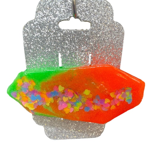 [846] Orange & Green Hair Clip