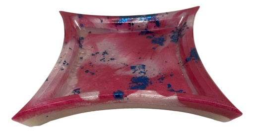 [GT7043] Square Trinket Tray - Red, White & Blue