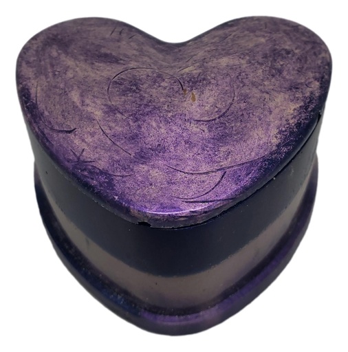 [RB18040] Purple & Lavender Heart Trinket Box