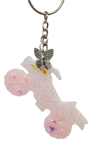 [K11016-7] Soft Pink Glitter ATV Keychain