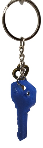 [K11023-5] Dark Blue Glitter Key Keychain