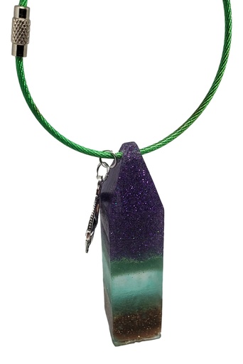 [K11055-7] Large Multi-coloured Buoy Keychain