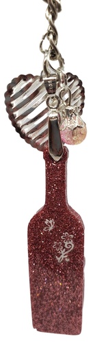 [K11015-23] Old Rose Wine Bottle Keychain