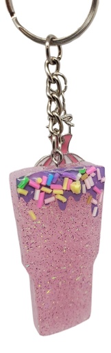 [K11015-20] Sprinkles on Purple Cream Take-out Tumbler Key Chain