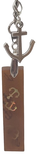 [K11013-45] Amber-coloured Pendant Keychain