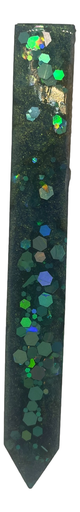 [1619006] Teal Green Glitter Plant Stake