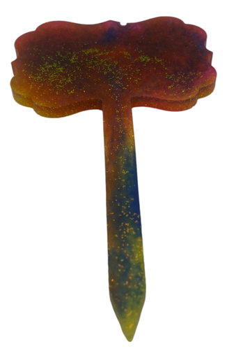 [1619009] Teal Green Glitter Tulip-shaped Plant Stake (copy)