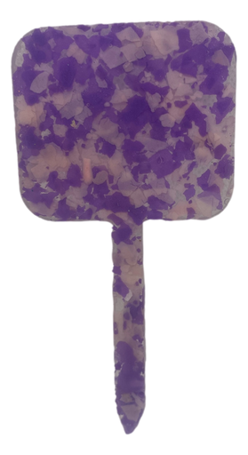 [1619016] Purple Camo Glitter Sign Plant Stake