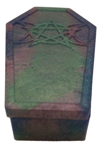 [18050] Muted Colours Mystic Coffin Trinket Box
