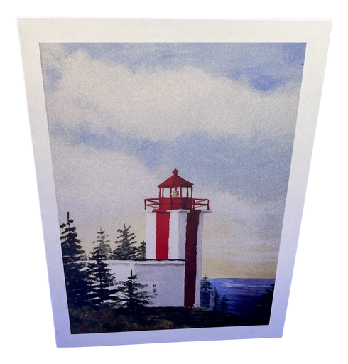 [194001] Point Prim Note Card - Original Acrylic Painting