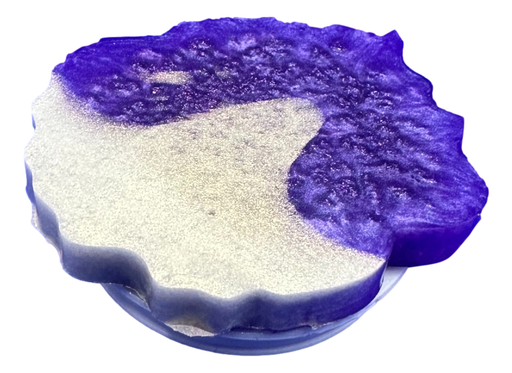 [7167171] Purple & Cream Geode Phone Grip