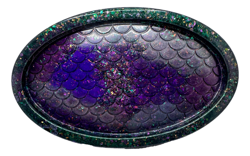 [7055] Purple Tones Mermaid Scale Trinket Tray