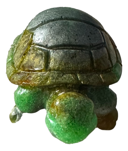 [344071] Small Tri-colour Resin Turtle