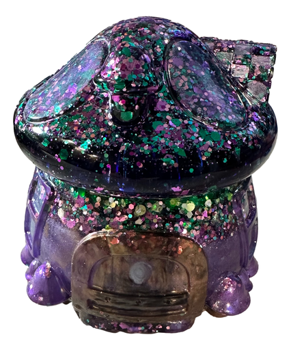 [202003] Purple Haze Glitter Mushroom Trinket Box