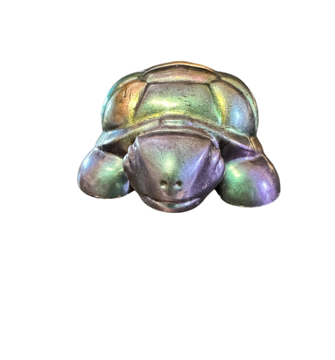 [344078] Clear Large Resin Turtle with Mixture of Items Inside (copy)
