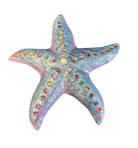 [344082] Mermaid's Jewel Encrusted Resin Starfish