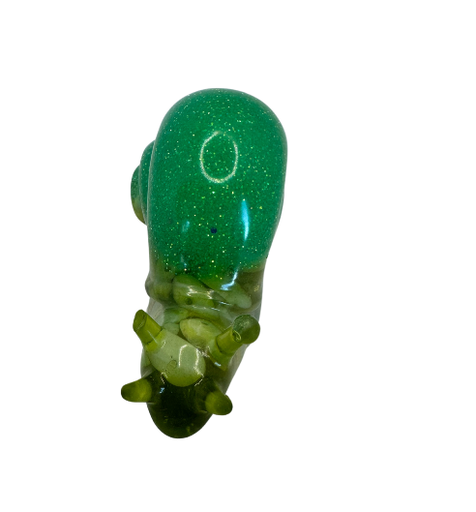 [344109] Golden Green Glitter Resin Snail (copy)