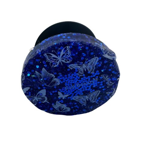 [7167243] "Full Beauty" Butterfly on Navy Phone Pop