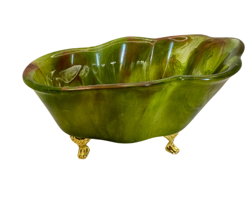 [18056] Green Envy Clawfoot Tub Soap Dish