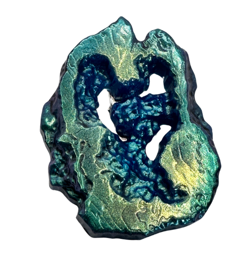 [886] Purple Resin Geode-shaped Hair Clip (copy)