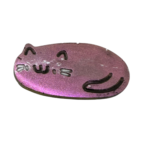 [889] Purple Sleeping Resin Cat Hair Clip