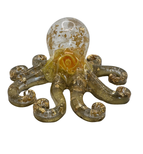 [344120] Enchanted Rose Reef Resin Octopus