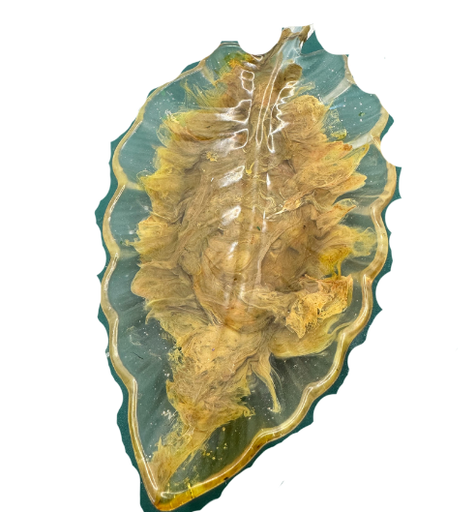 [7207079] Midnight Mirage Resin Leaf Tray (copy)