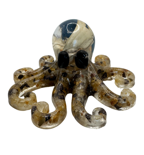 [344146] Tentacled Treasures Resin Octopus