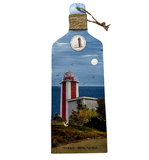 [J1616] Point Prim Lighthouse on Hanging Wooden Paddle