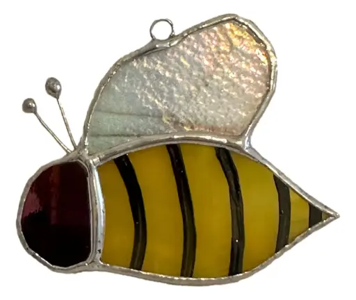 [1913009] Small Stained Glass Bee