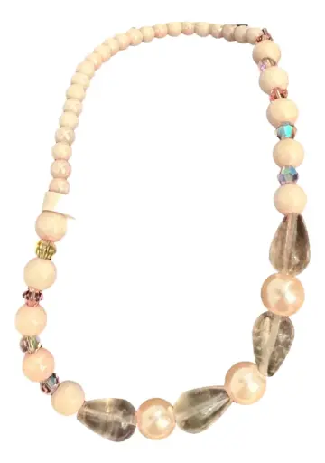 [JD169] Soft Pink Beaded Ankle Bracelet 