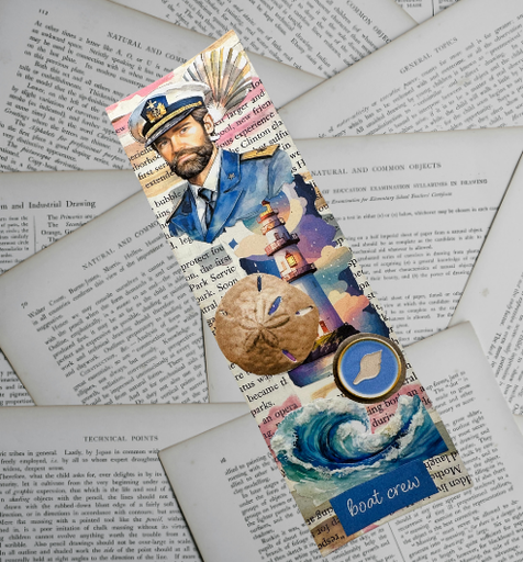 [14703] Boat Crew Paper Bookmark  