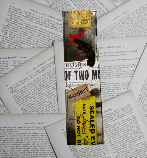 [14713] Bloody Murder Paper Bookmark