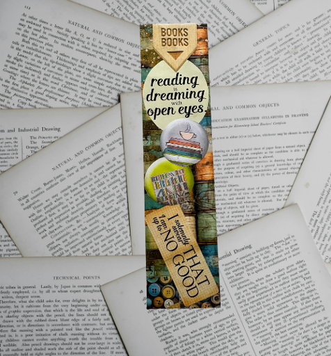 [14714] Open Book Paper Bookmark 
