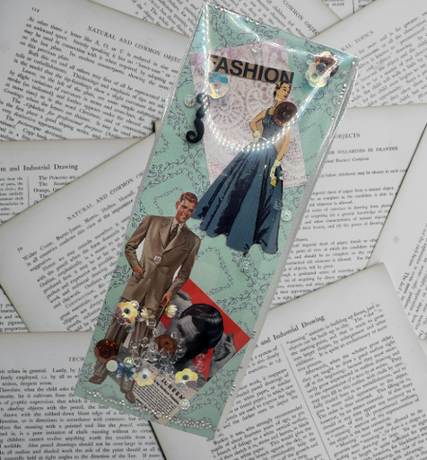 [14805] '50's Fashion Shaker Bookmark 