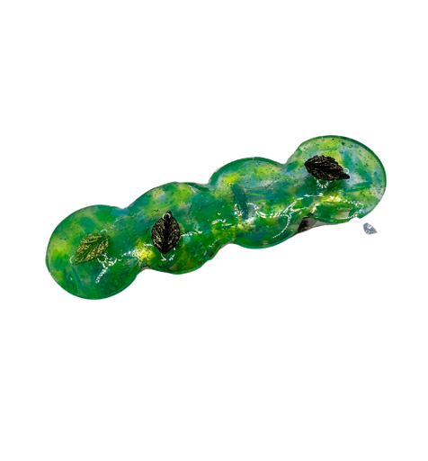 [950] Green Leaf Hair Clip