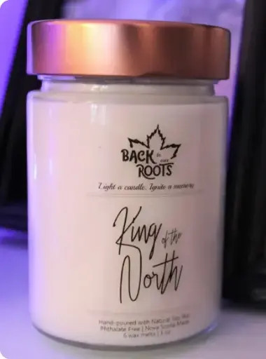 [121045] Man Cave Soy Candle Jar - King of the North