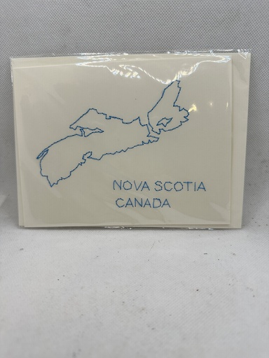 [215314] Hand Embroidered Nova Scotia Notecard 5"x6.5"      