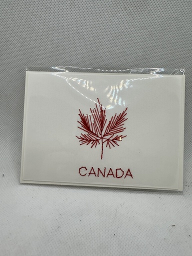 [215316] Hand Embroidered Canada Notecard 5"x3.5"        
