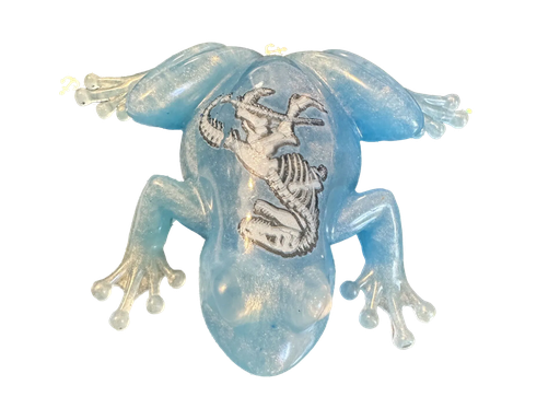 [3441710] Neon Hops & Dinosaur Resin Frog