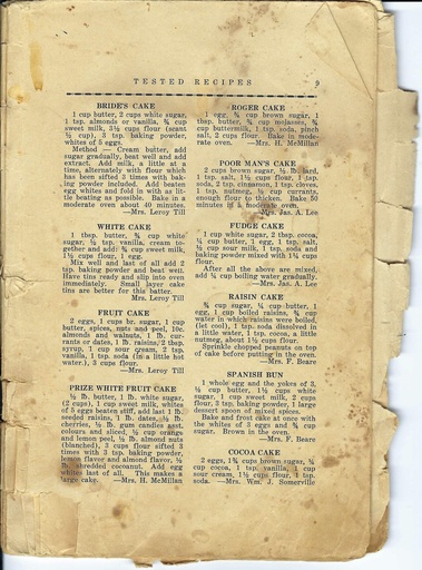[1118005] Vintage Cake Recipe Cake Pg 9