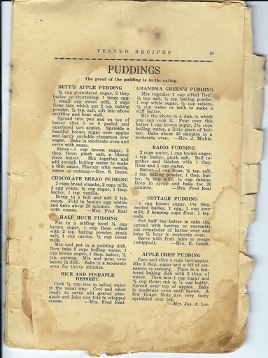 [1118015] Vintage Pudding Recipe Pg 19