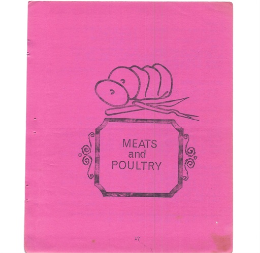 [155431] Vintage Typed Meats & Poultry Recipes Pg 17