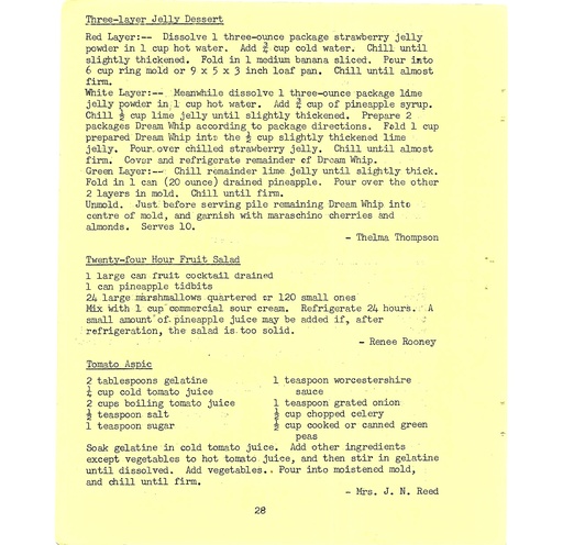 [160521] Vintage Typed Salads & Dressings Recipes Pg 28