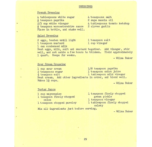 [160612] Vintage Typed Salads & Dressings Recipes Pg 29