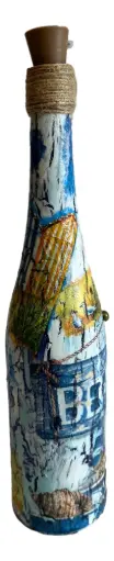 [23202] Nautical Beach Lighted Bottle